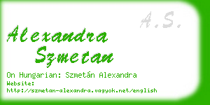 alexandra szmetan business card